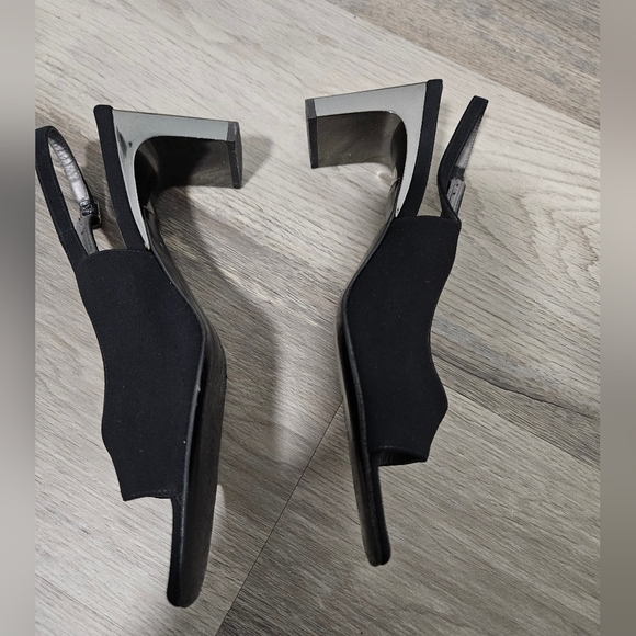 Vintage Bruno Magli Black Square Heel - Picture 4 of 7